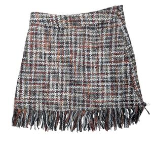 Versona Multicolor Tweed Mini Skirt